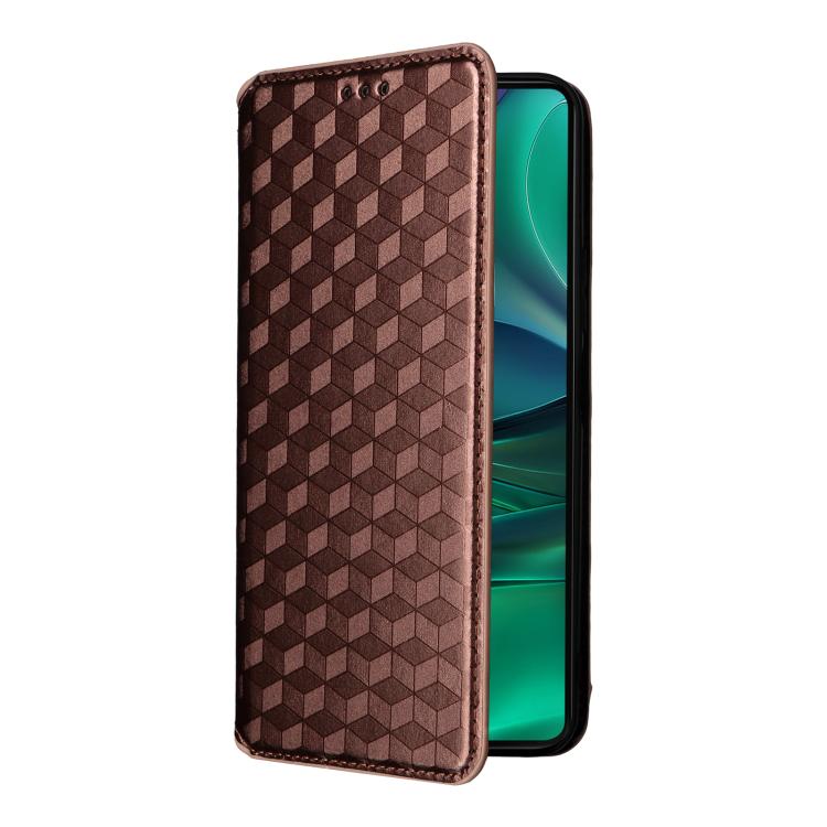 For Motorola Edge 60 Stylus Cubic Grid Texture Flip Leather Phone Case