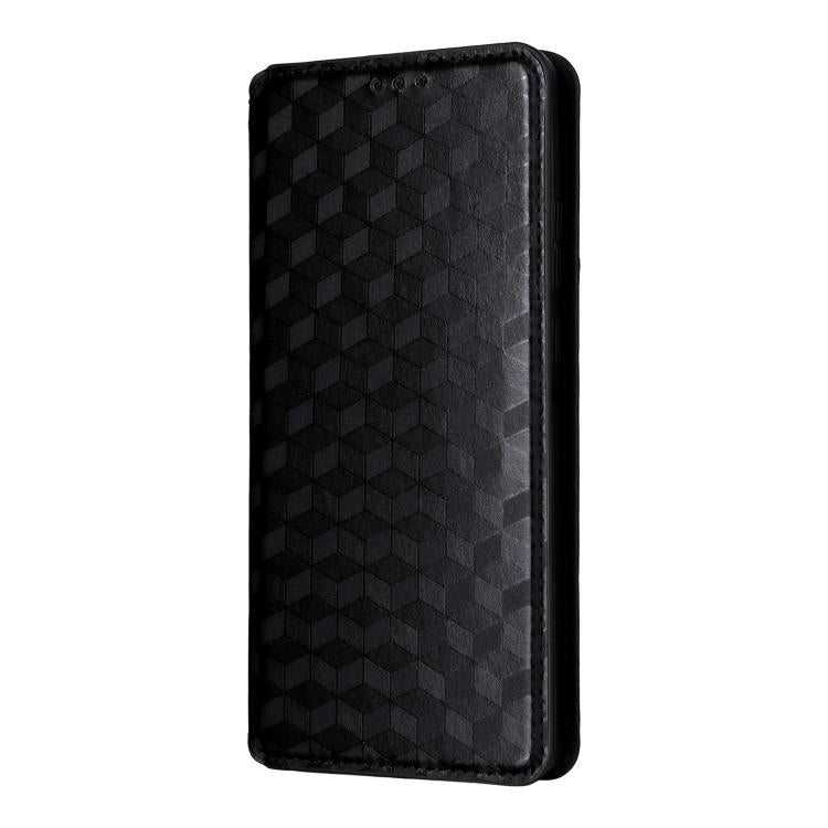 For Motorola Edge 70 5G Cubic Grid Texture Flip Leather Phone Case