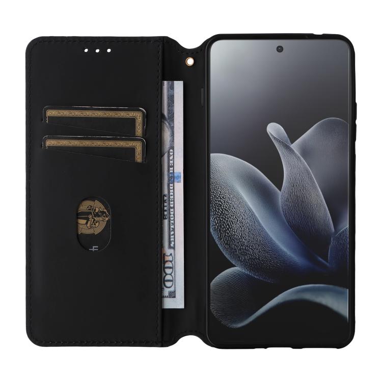 For Motorola Edge 70 5G Cubic Grid Texture Flip Leather Phone Case
