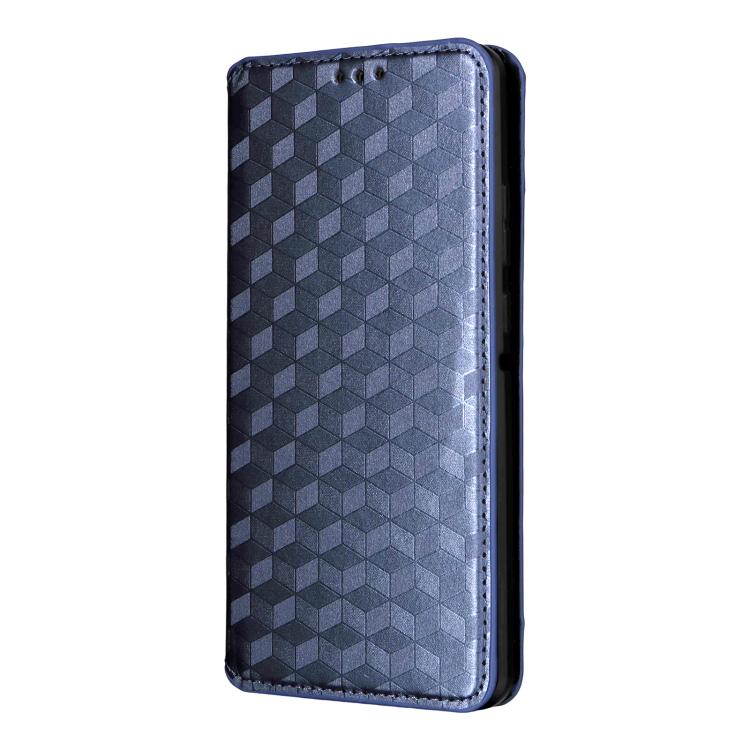 For Motorola Edge 70 5G Cubic Grid Texture Flip Leather Phone Case