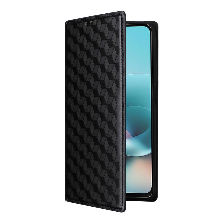 For Motorola Moto G67 Power / G57 Power Cubic Grid Texture Flip Leather Phone Case