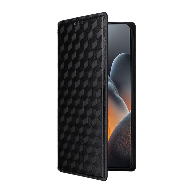 For Motorola Moto X70 Air Pro 5G / Signature Cubic Grid Texture Flip Leather Phone Case