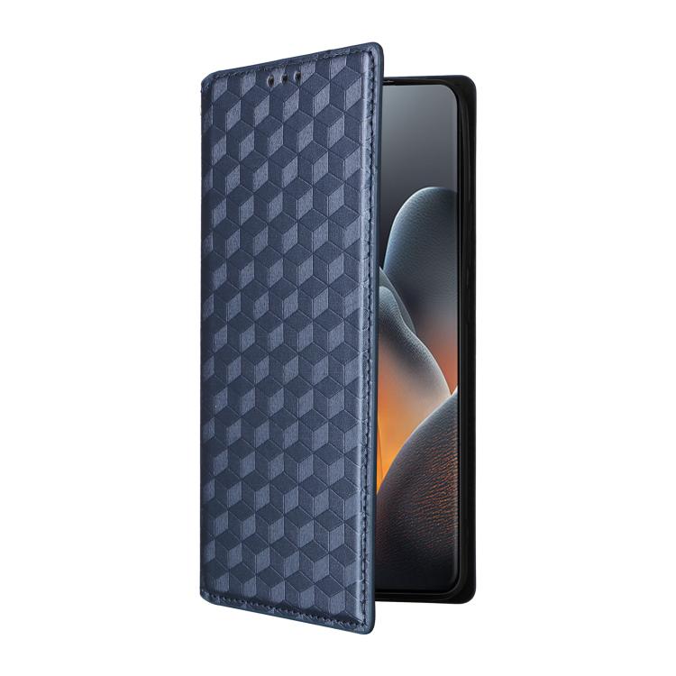 For Motorola Moto X70 Air Pro 5G / Signature Cubic Grid Texture Flip Leather Phone Case