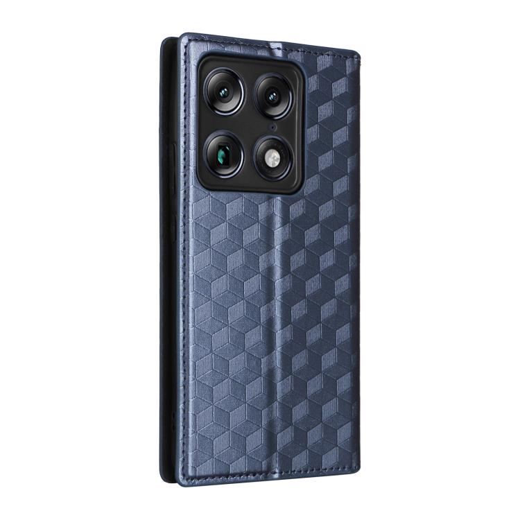 For Motorola Moto X70 Air Pro 5G / Signature Cubic Grid Texture Flip Leather Phone Case
