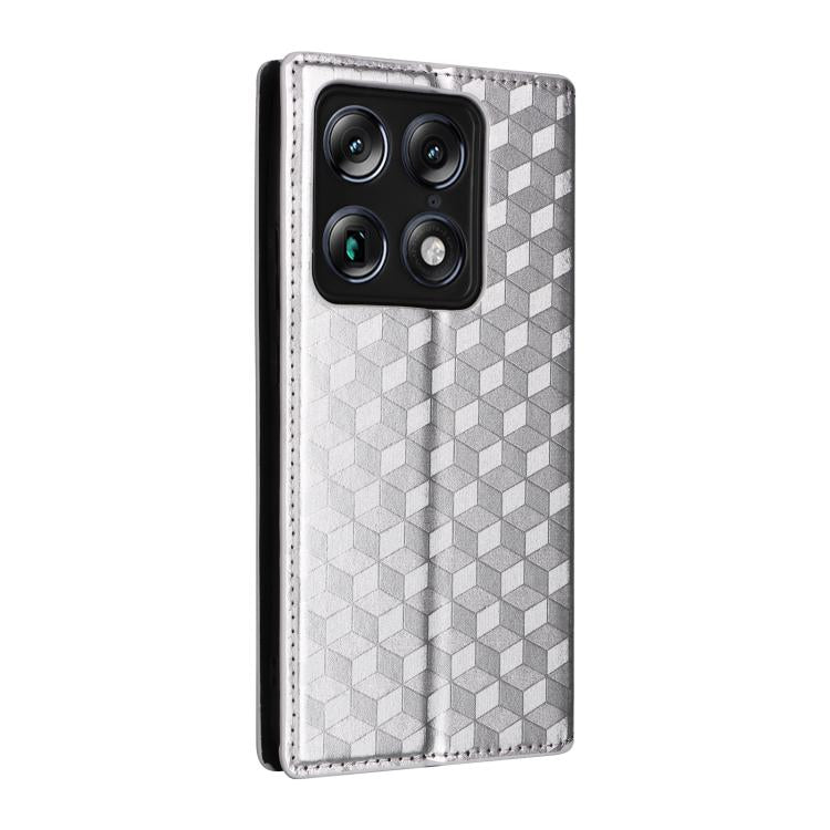 For Motorola Moto X70 Air Pro 5G / Signature Cubic Grid Texture Flip Leather Phone Case