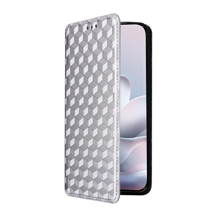 For Motorola Edge 70 Fusion 5G Cubic Grid Texture Flip Leather Phone Case