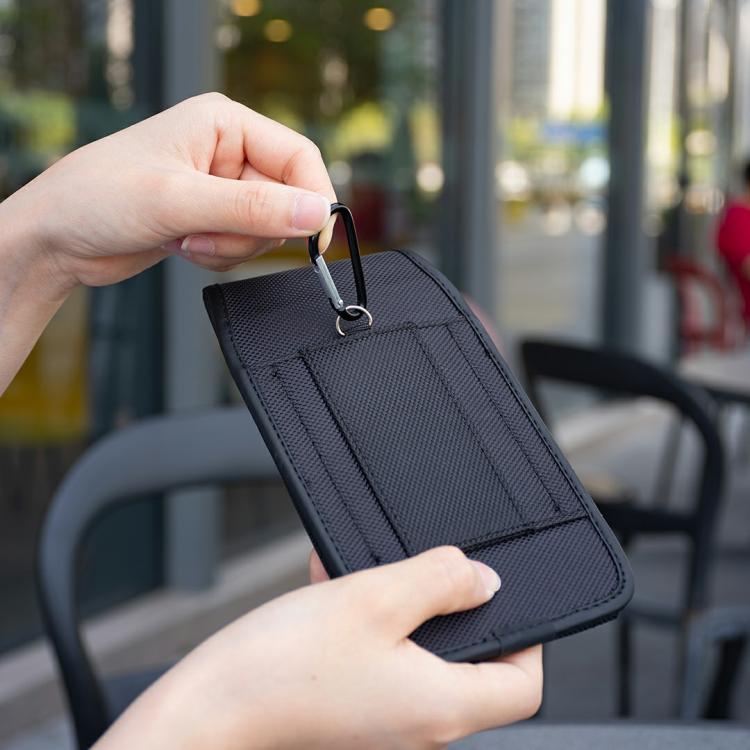 For 5.5 inch Universal Vertical Outdoor Phone Waist Bag - Black