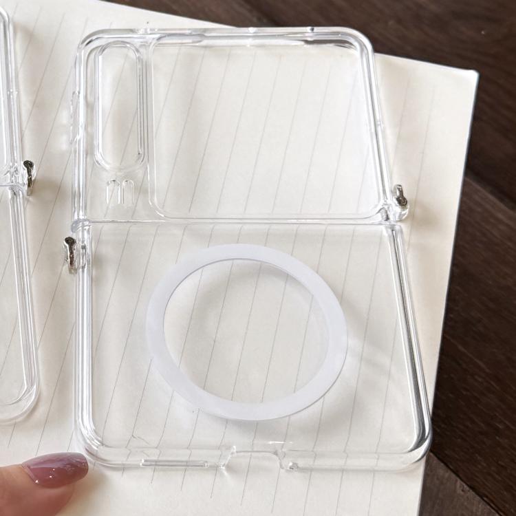 For Huawei Pura X PC Transparent Side Buckle MagSafe Shockproof Phone Case