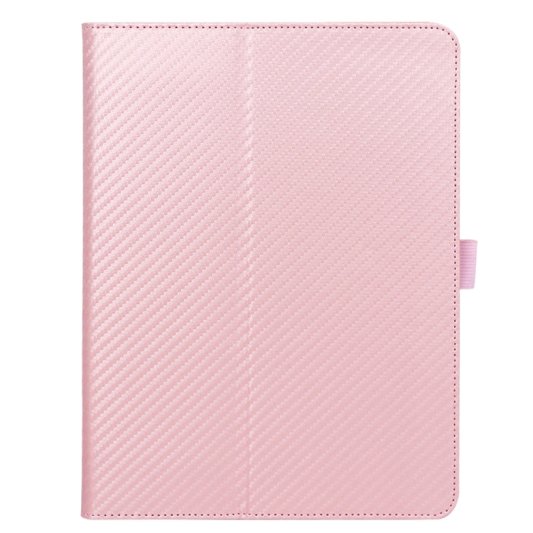 For BBK S5 Pro 11 inch (2020) Carbon Fiber Texture Horizontal Flip Leather Case with Holder & Card Slot & Hand Strap