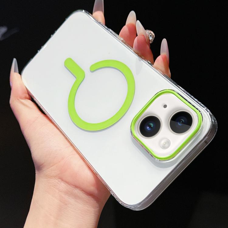 For iPhone 15 High Transparency PC MagSafe Phone Case