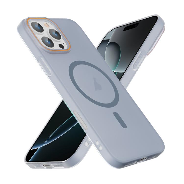 For iPhone 16 Pro Max Translucent Frosted Skin PC MagSafe Phone Case