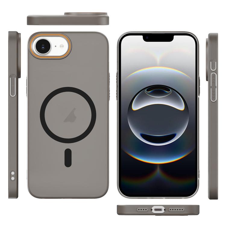 For iPhone 17e / 16e Translucent Frosted Skin PC MagSafe Phone Case