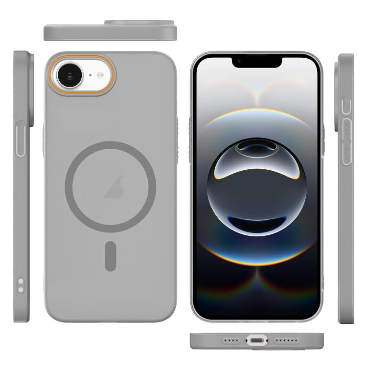 For iPhone 17e / 16e Translucent Frosted Skin PC MagSafe Phone Case