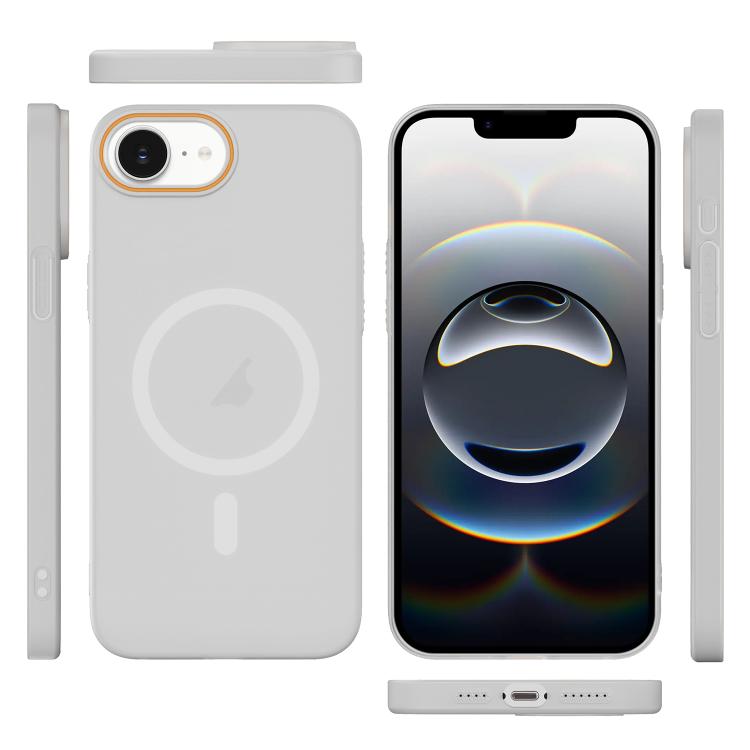 For iPhone 17e / 16e Translucent Frosted Skin PC MagSafe Phone Case