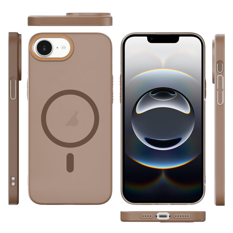 For iPhone 17e / 16e Translucent Frosted Skin PC MagSafe Phone Case