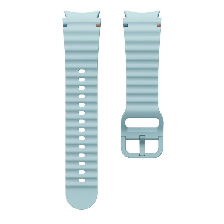 For Samsung Galaxy Watch FE / 7 / 6 / 5 / 4 xDfind Wavy Grain Stitched Colorful Buckle Silicone Watch Band