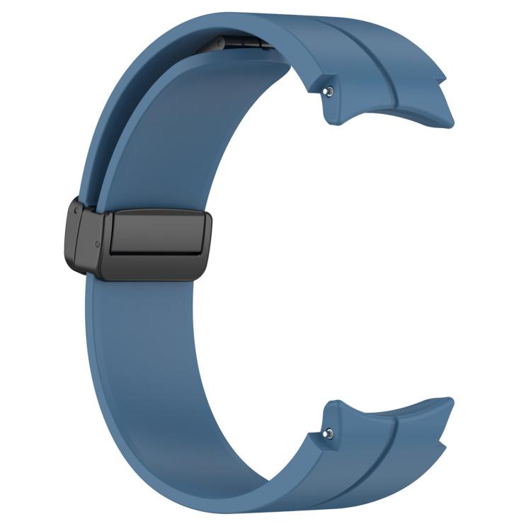 For Samsung Galaxy Watch7 / FE / 6 / 5 / 4 xDfind Fold Magnetic Black Buckle Silicone Watch Band