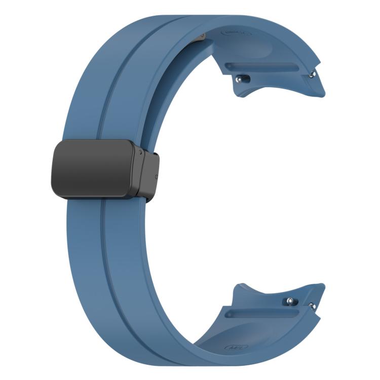 For Samsung Galaxy Watch7 / FE / 6 / 5 / 4 xDfind Fold Magnetic Black Buckle Silicone Watch Band
