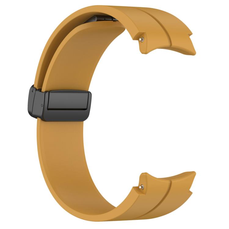 For Samsung Galaxy Watch7 / FE / 6 / 5 / 4 xDfind Fold Magnetic Black Buckle Silicone Watch Band