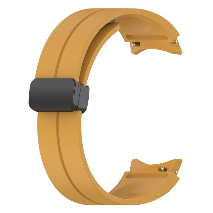 For Samsung Galaxy Watch7 / FE / 6 / 5 / 4 xDfind Fold Magnetic Black Buckle Silicone Watch Band