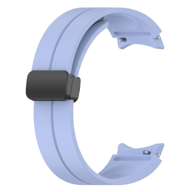 For Samsung Galaxy Watch7 / FE / 6 / 5 / 4 xDfind Fold Magnetic Black Buckle Silicone Watch Band