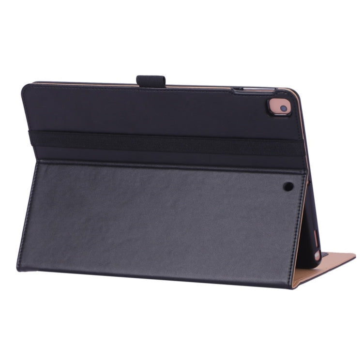 For iPad 10.2 / iPad Air 10.5 / iPad Pro 10.5 inch Retro Texture PU Horizontal Flip Leather Case with Holder & Card Slots & Hand Strap