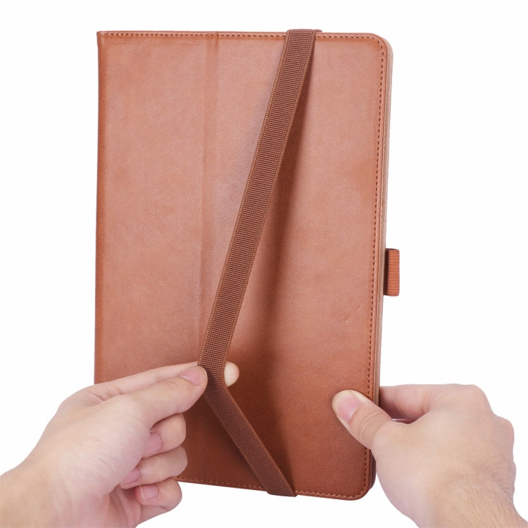 For iPad 10.2 / iPad Air 10.5 / iPad Pro 10.5 inch Retro Texture PU Horizontal Flip Leather Case with Holder & Card Slots & Hand Strap