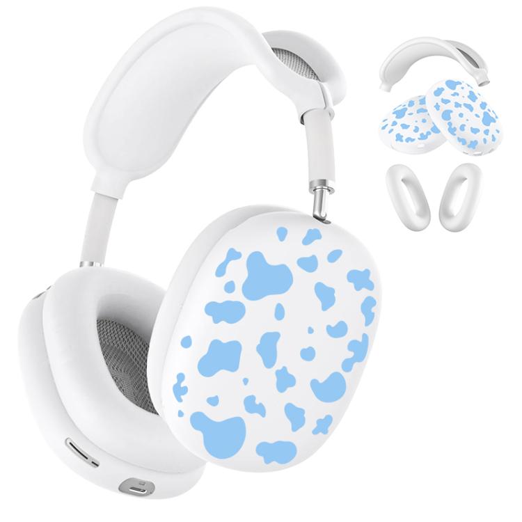 For Apple AirPods Max 2 / Max 3 in 1 Cow Texture Headphones Silicone Protective Case