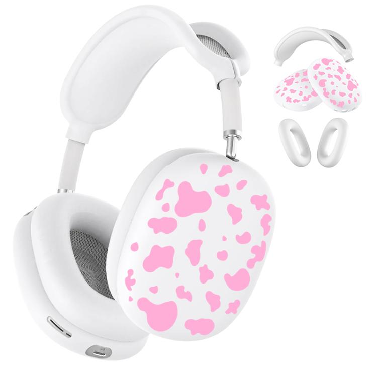 For Apple AirPods Max 2 / Max 3 in 1 Cow Texture Headphones Silicone Protective Case