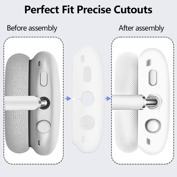 For Apple AirPods Max 2 / Max 3 in 1 Cow Texture Headphones Silicone Protective Case
