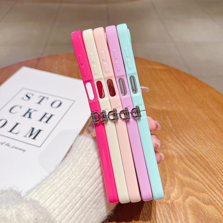 For Samsung Galaxy Z Flip5 5G Skin Feel Solid Color Folding Buckle TPU Phone Case