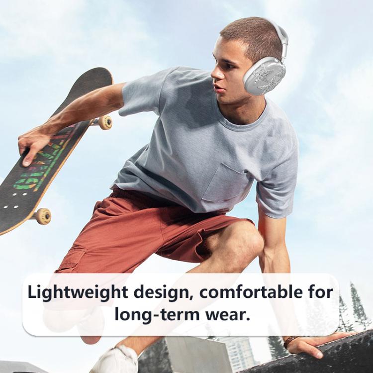 For Apple AirPods Max 2 / Max 3 in 1 Diamond Star Headphones Silicone Protective Case - Transparent