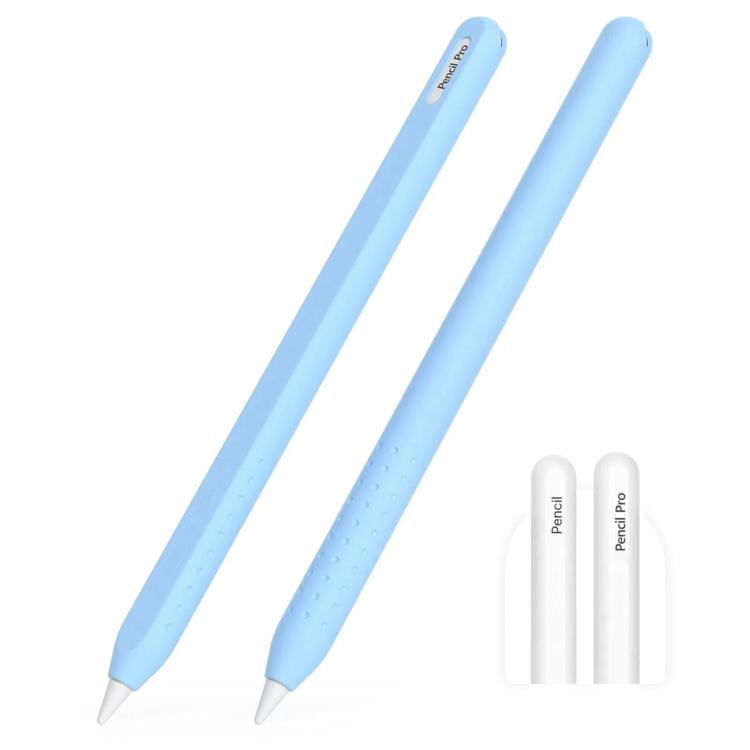 For Apple Pencil 2 / Pro Integrated Anti-roll Silicone Protective Stylus Pen Case