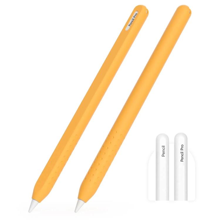 For Apple Pencil 2 / Pro Integrated Anti-roll Silicone Protective Stylus Pen Case