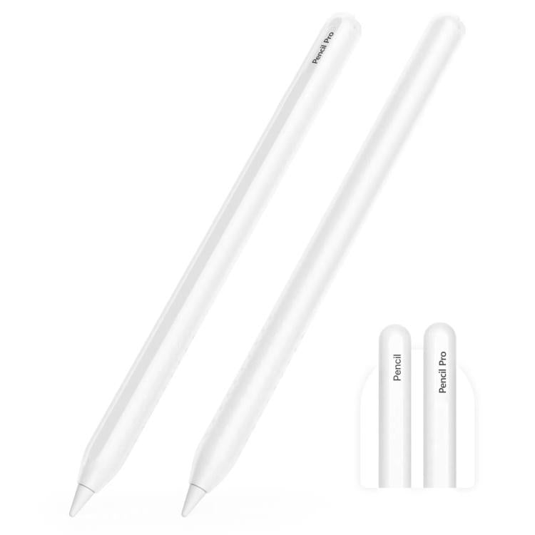 For Apple Pencil 2 / Pro Integrated Anti-roll Silicone Protective Stylus Pen Case