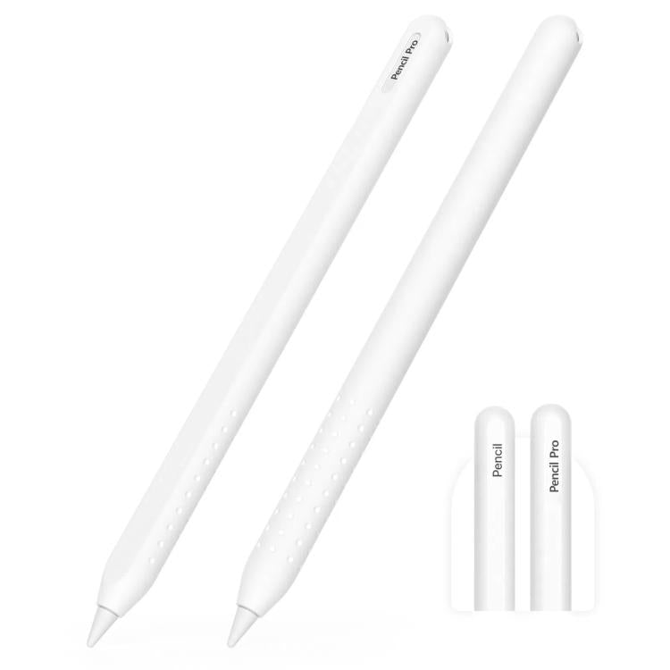 For Apple Pencil 2 / Pro Integrated Anti-roll Silicone Protective Stylus Pen Case
