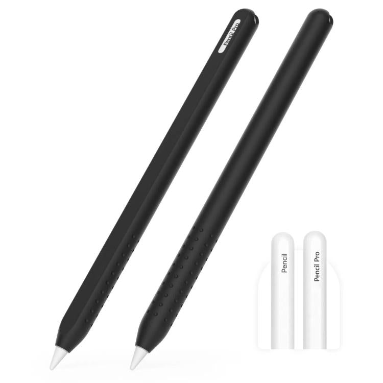 For Apple Pencil 2 / Pro Integrated Anti-roll Silicone Protective Stylus Pen Case