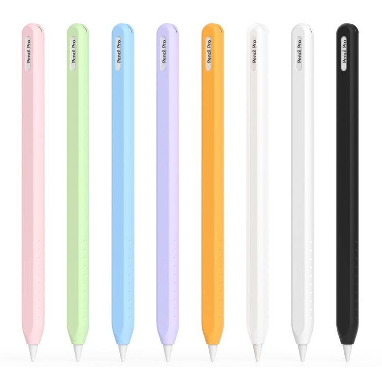 For Apple Pencil 2 / Pro Integrated Anti-roll Silicone Protective Stylus Pen Case