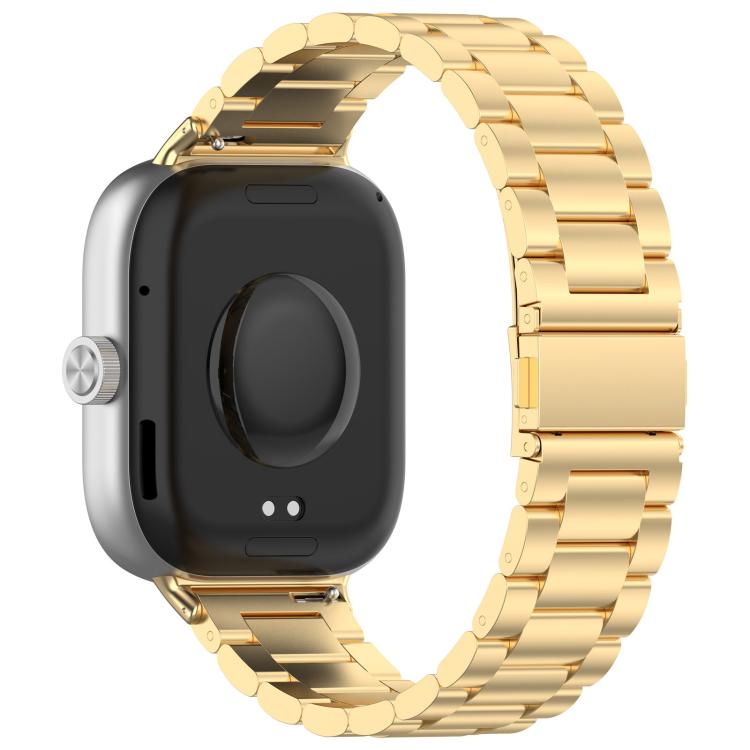 For Redmi Band 3 / Xiaomi Smart Band 9 Active xDfind Three Beads Metal Watch Band