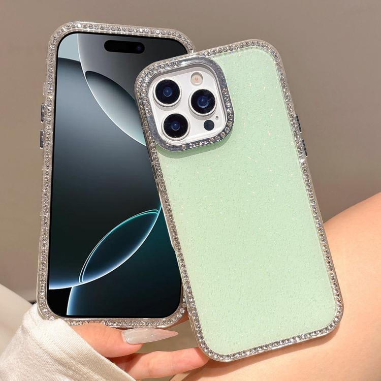 For iPhone 16 Pro Colorful Glitter TPU Hybrid IMD Full Coverage Phone Case