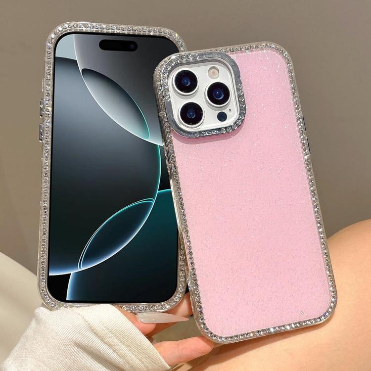 For iPhone 16 Pro Colorful Glitter TPU Hybrid IMD Full Coverage Phone Case