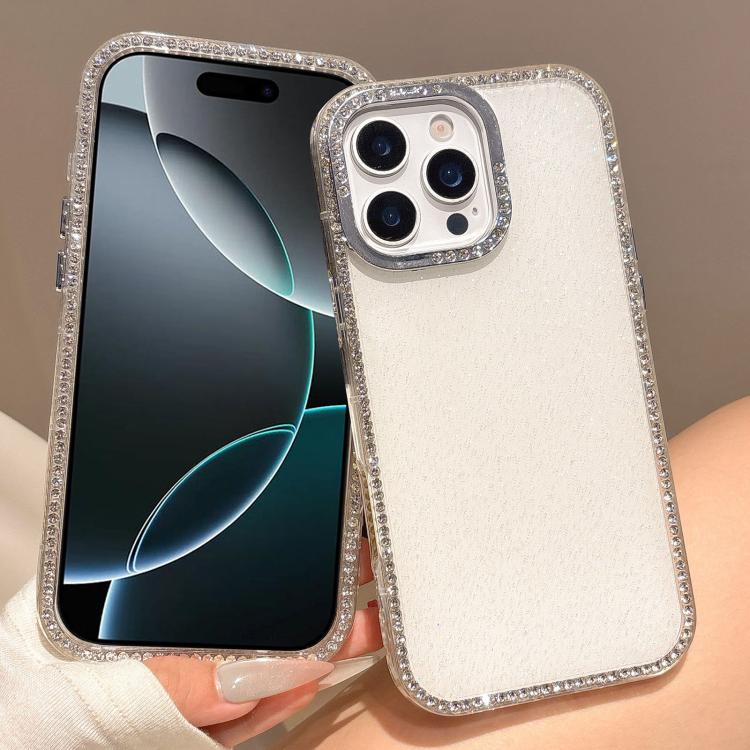 For iPhone 16 Pro Colorful Glitter TPU Hybrid IMD Full Coverage Phone Case