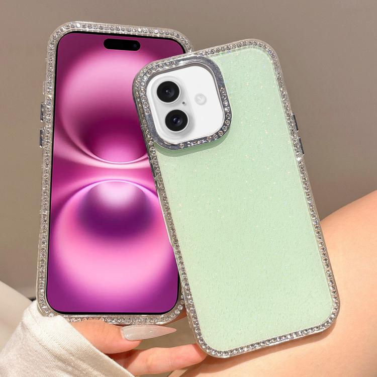 For iPhone 16 Plus Colorful Glitter TPU Hybrid IMD Full Coverage Phone Case