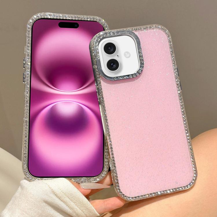 For iPhone 16 Plus Colorful Glitter TPU Hybrid IMD Full Coverage Phone Case