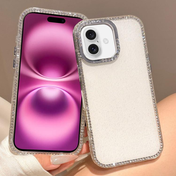 For iPhone 16 Plus Colorful Glitter TPU Hybrid IMD Full Coverage Phone Case