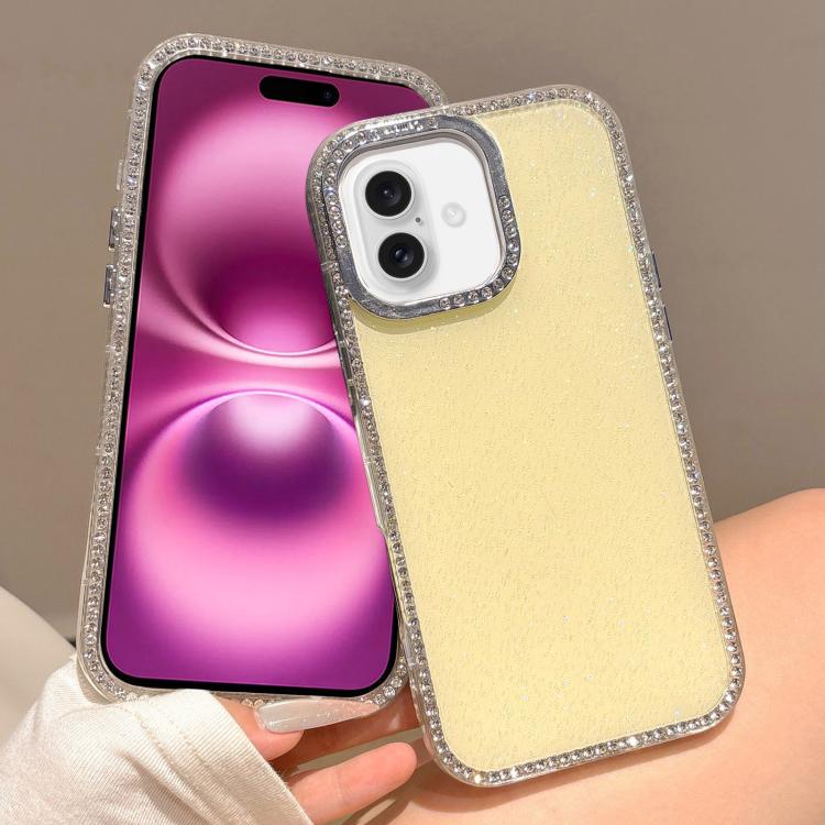 For iPhone 16 Plus Colorful Glitter TPU Hybrid IMD Full Coverage Phone Case