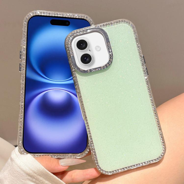 For iPhone 16 Colorful Glitter TPU Hybrid IMD Full Coverage Phone Case