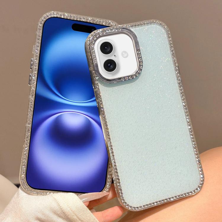For iPhone 16 Colorful Glitter TPU Hybrid IMD Full Coverage Phone Case