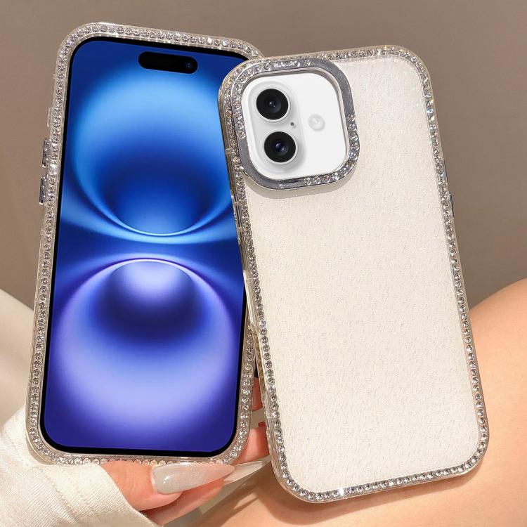 For iPhone 16 Colorful Glitter TPU Hybrid IMD Full Coverage Phone Case