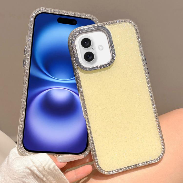 For iPhone 16 Colorful Glitter TPU Hybrid IMD Full Coverage Phone Case